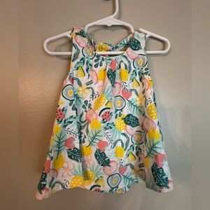 Tommy Bahama Kids Tropical Print Sleeveless Top Size 18 months